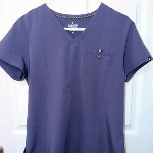 Beyond Navy One Pocket Scrub Top